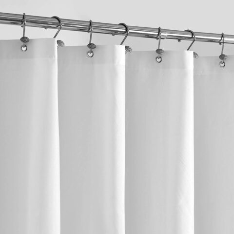 Alyvia Spring Waterproof Fabric Shower Curtain Liner