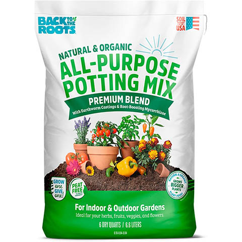 Back to the Roots Natural & Organic All-Purpose Peat-Free Potting Mix