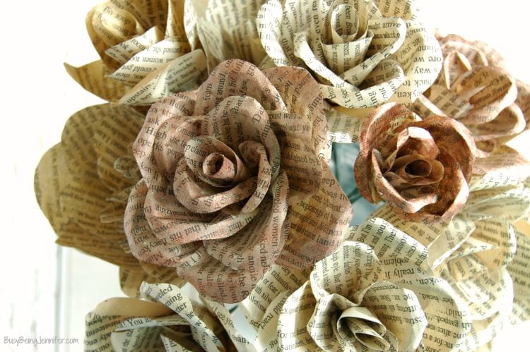 Book Page Flowers by Busy being Jennifer