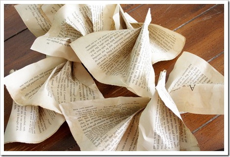 Book Page Garland by The Shabby Creek Cottage