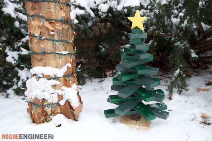 Easy DIY 2x4 Wood Christmas Tree