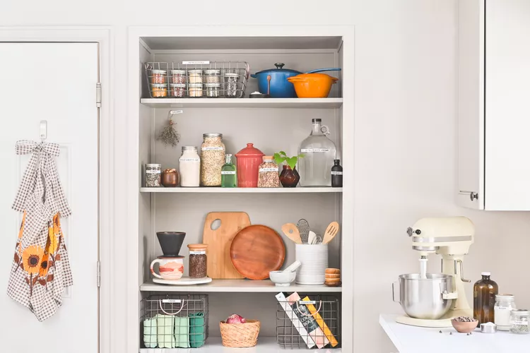 Utilize Trendy Shelving…- bhg