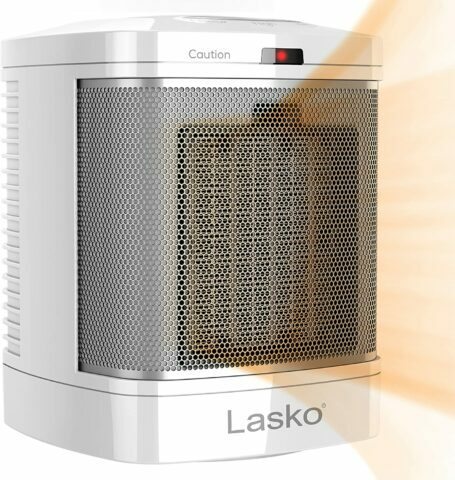 Lasko CD08200 Small Portable Ceramic Space Heater for Bathroom and Indoor Home Use