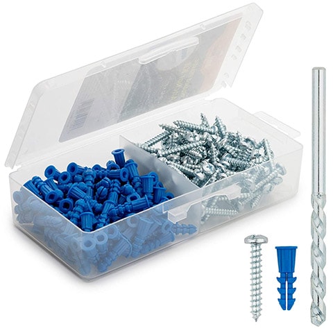 Qualihome Ribbed Plastic Drywall Anchors