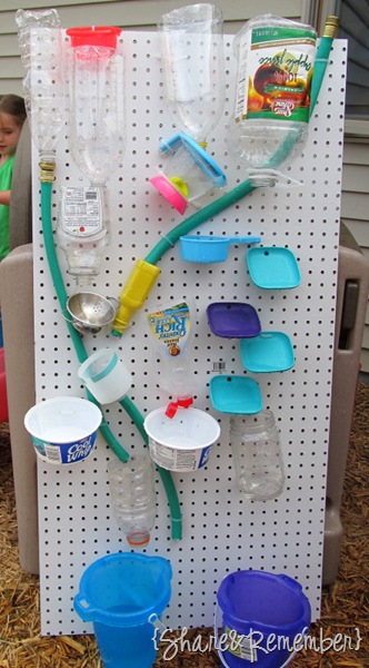 Recycled Water Wall- things to share and remember