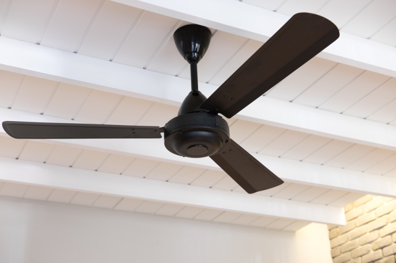 ceiling fan in garage