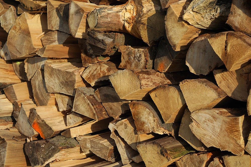 stacks of timber wood