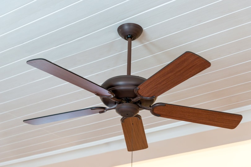 wooden ceiling fan