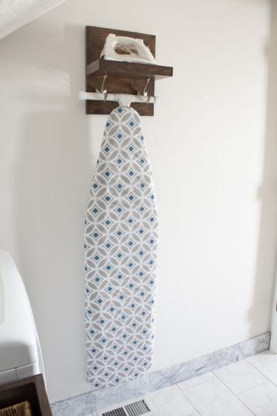 DIY Ironing Board & Iron Holder