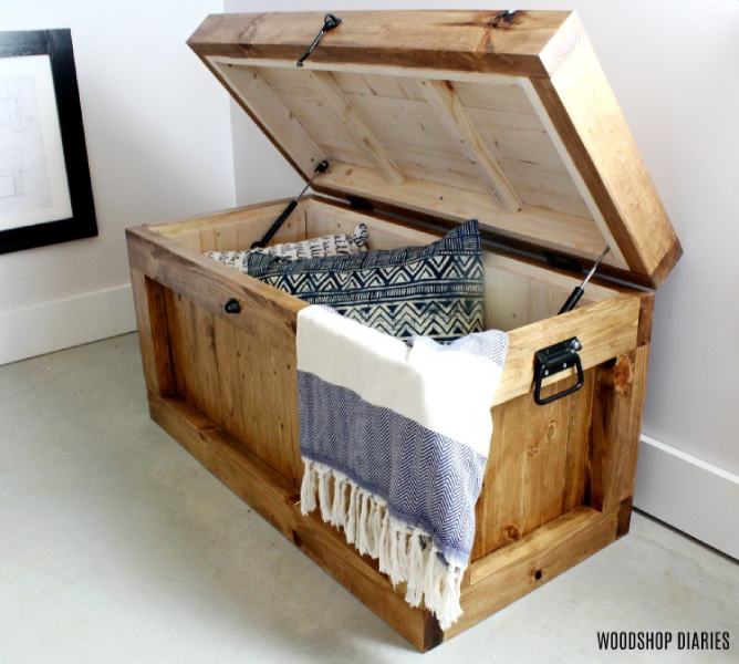 DIY WOODEN STORAGE TRUNK _ HOPE CHEST