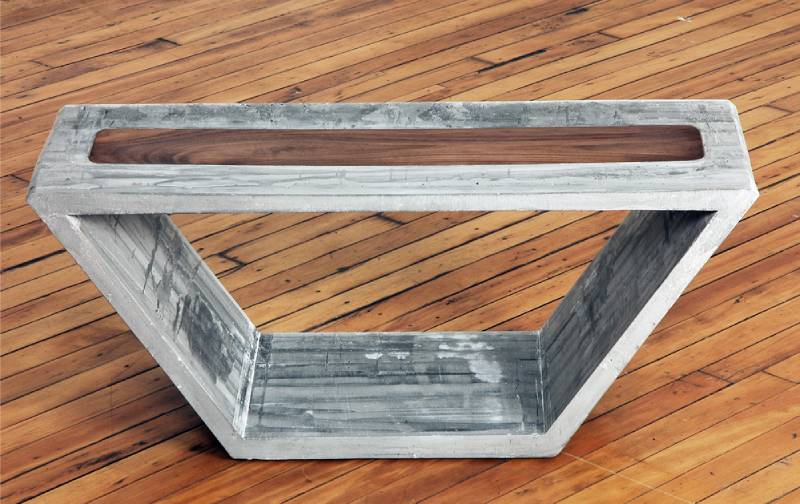 DIY cast concrete table