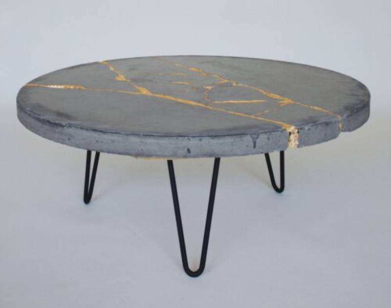 DIY kintsugi coffee table