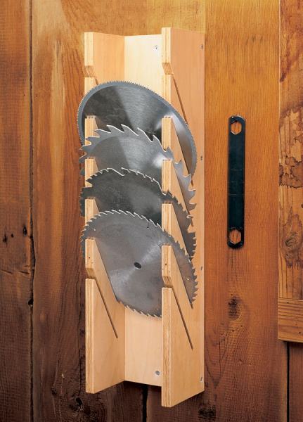 Easy-To-Build Table Saw Blade Rack