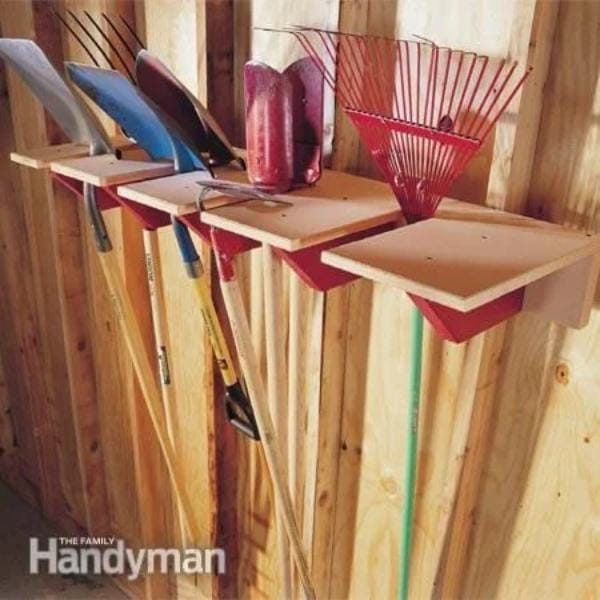 Garage Storage Project- Shovel Rack