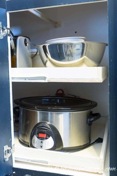 HOW TO BUILD PULL OUT SHELVES FOR A BLIND CORNER CABINET