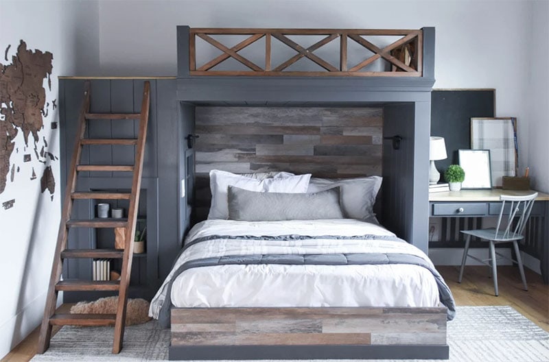 Start at Home Décor DIY Twin and Queen Bunk Bed