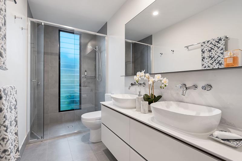 a modern bathroom