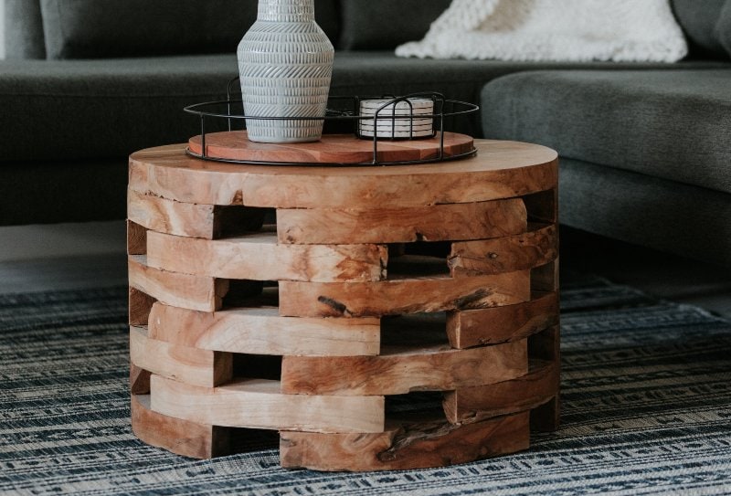 8 Clever and Creative DIY Round Coffee Tables (With Pictures) House Grail