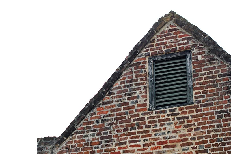 gable vent on an old house