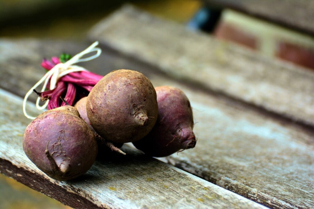 turnips on a wood surface