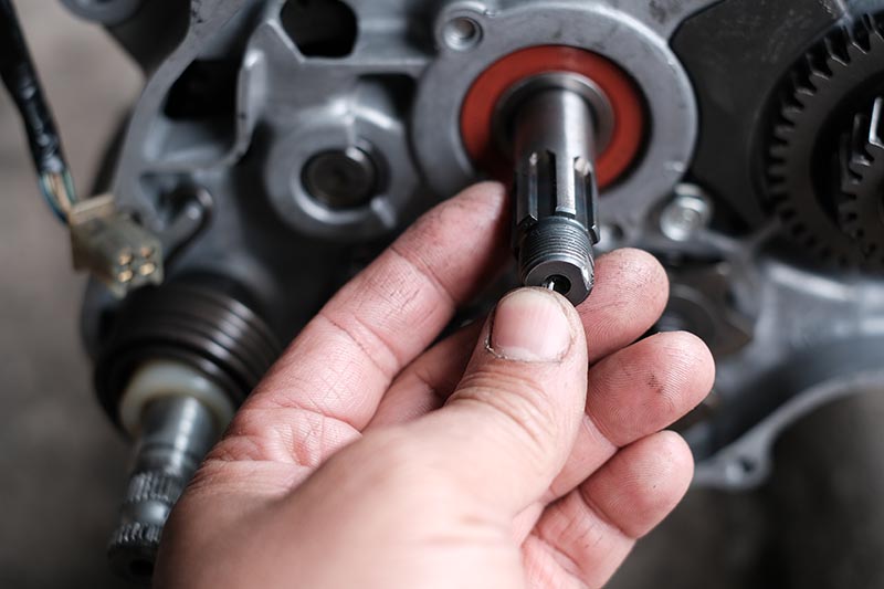 two-stroke motorcycle engine