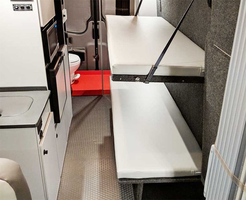 DIY Camper Bunk Beds by Sportsmobile