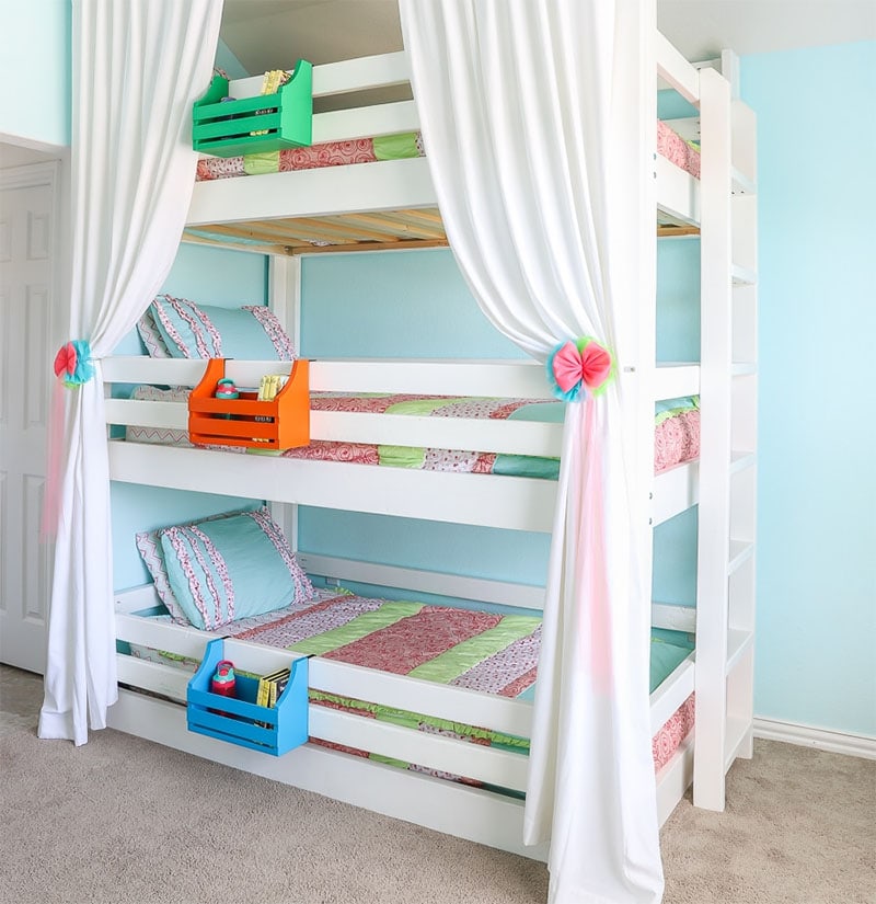 DIY Triple Bunk Beds by Jen Woodhouse