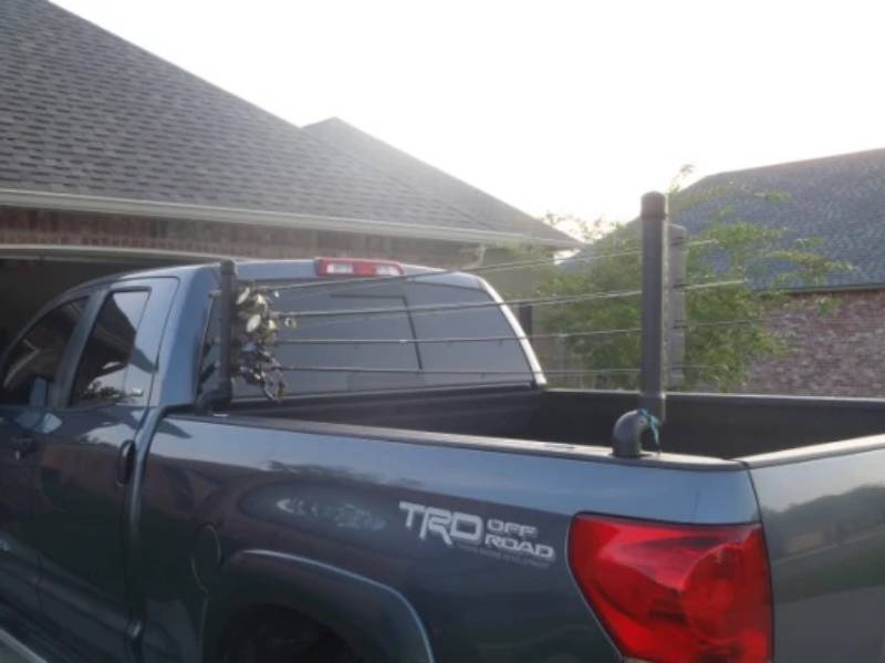 DIY Truck bed rod holder