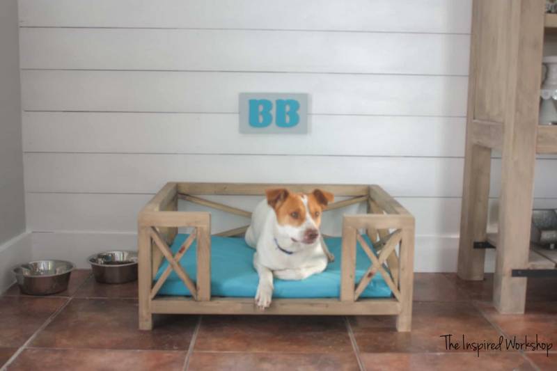 DIY dog bed pottery barn knockoff