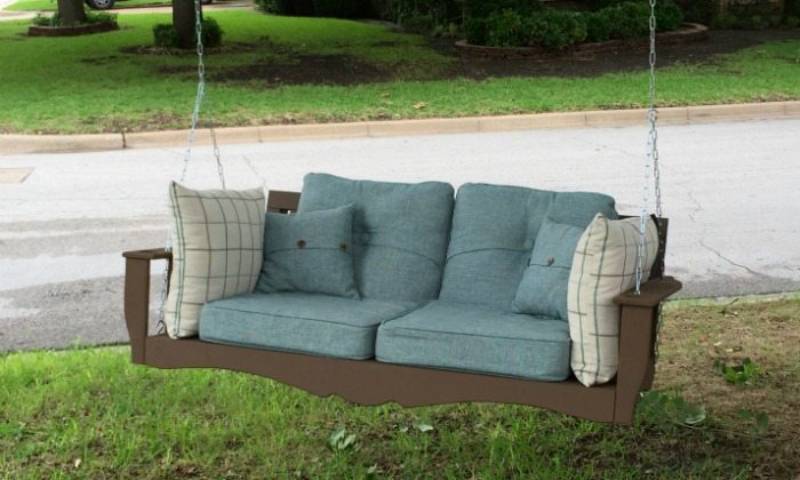 DIY hanging daybed swing