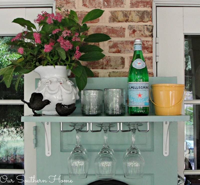 DIY upcycled beverage station