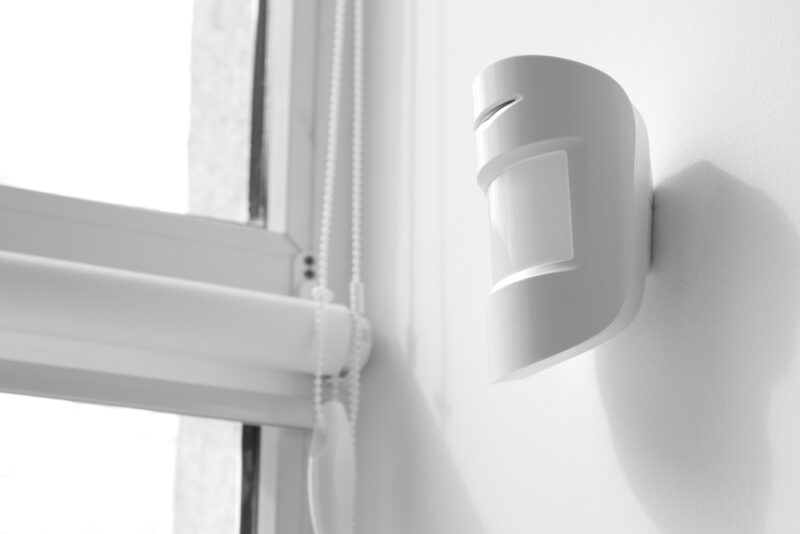 Modern motion sensor indoors