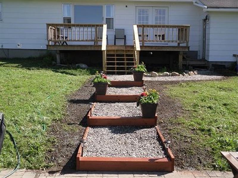 Outdoor Stairs on a Slope