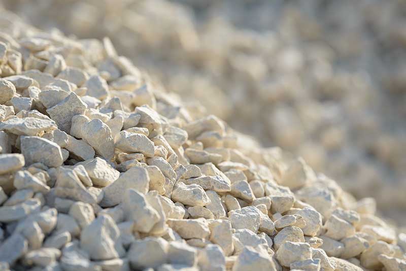 Piles of limestone rocks