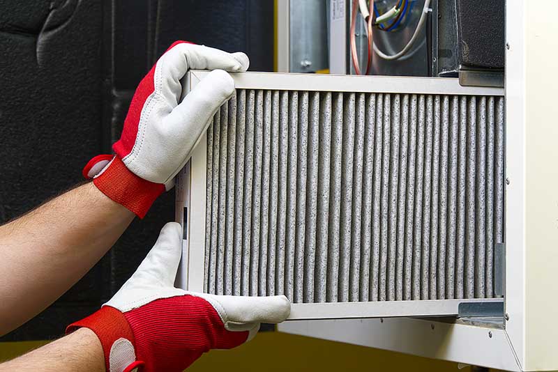 Replacing the filter in the central ventilation system
