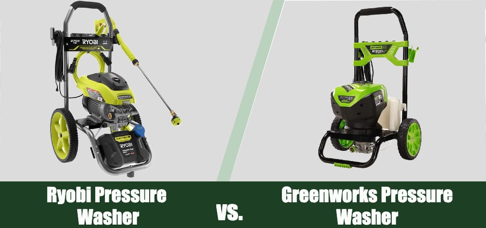 Ryobi vs Greenworks pressure washer feature