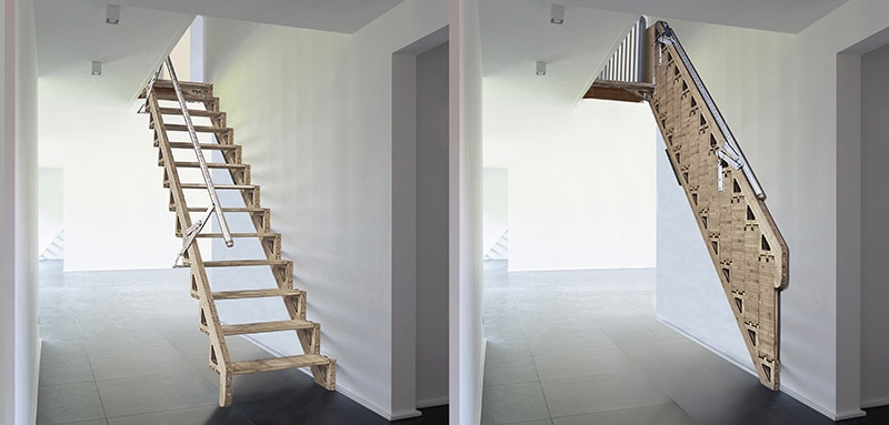 7 Amazing DIY Folding Stairs You Can Construct Today (With Pictures ...