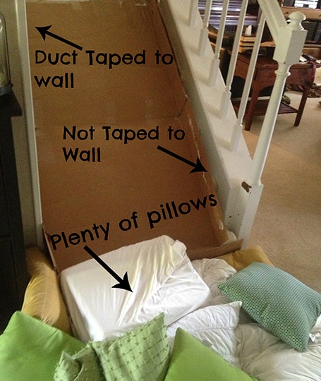 diy cardboard slide