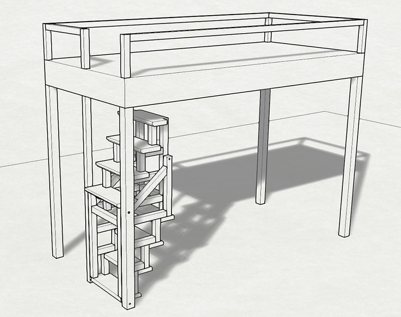 7 Amazing DIY Folding Stairs You Can Construct Today (With Pictures ...