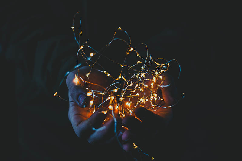 Holding Christmas Lights Jasmin Schreiber Unsplash 