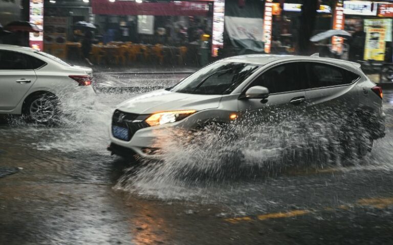 19 Flood Statistics In Australia 2024 Update House Grail   Silver Car Plowing Through Flood In The Rain C Joyful Unsplash 768x480 