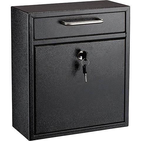 Adiroffice Steel Drop Box Wall-Mounted Mailbox
