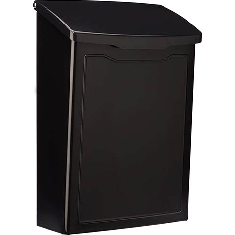 Architectural Mailboxes 2681B Black Marina Wall Mount Mailbox