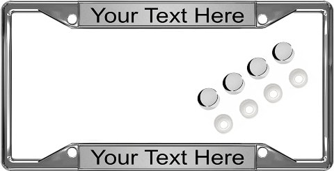 BestLicensePlateFrames Personalized Chrome Frame