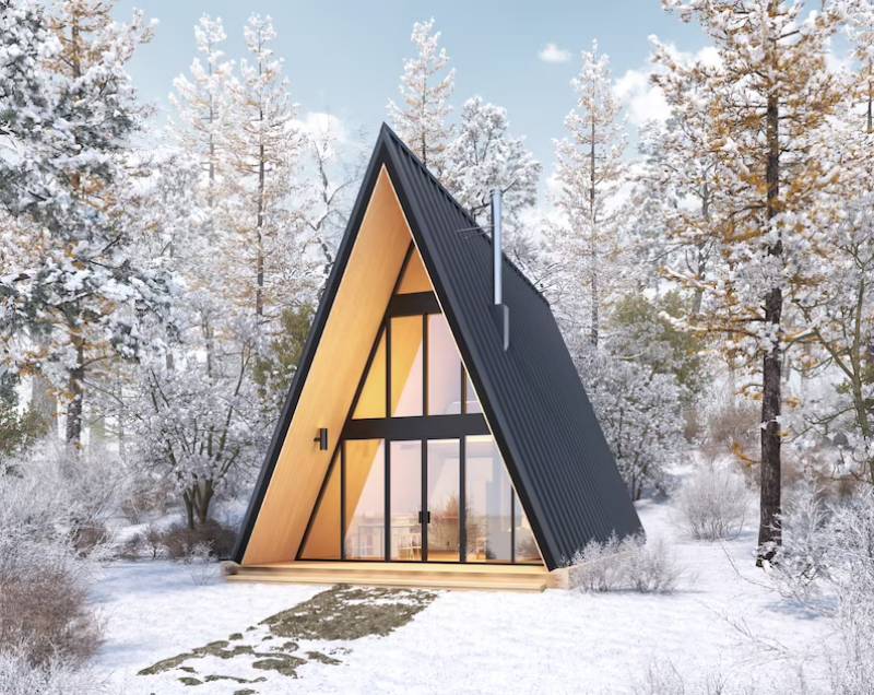 DIY modern a-frame