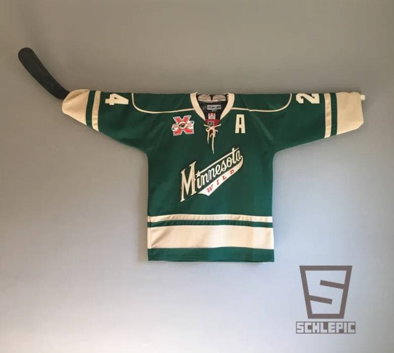 DIY removable hockey jersey wall mount