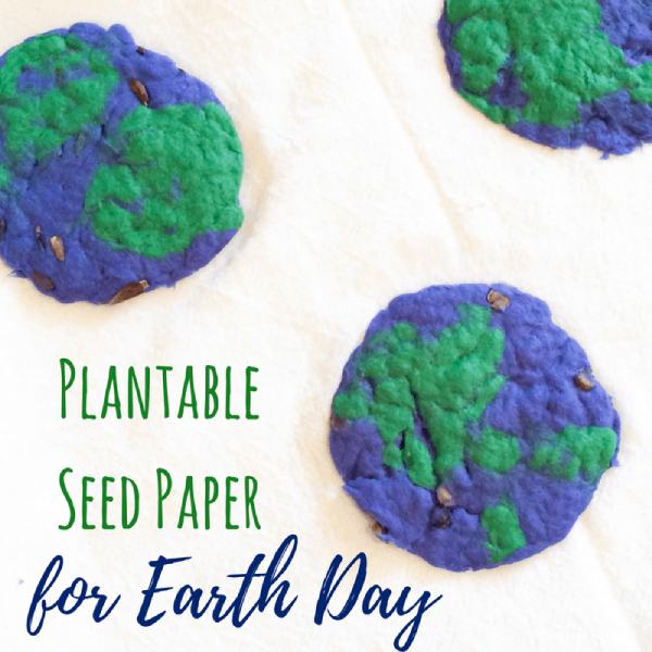 HOMEMADE SEED PAPER KIDS CAN PLANT