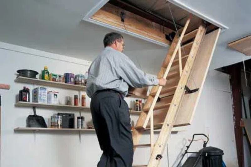 How to Install Pull-Down Attic Stairs
