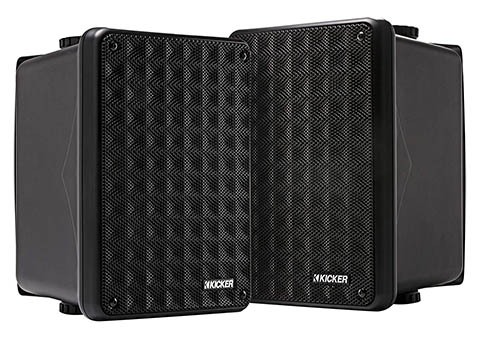 Kicker KB6B 2-Way Full Range Indoor Outdoor Speakers (Pair)