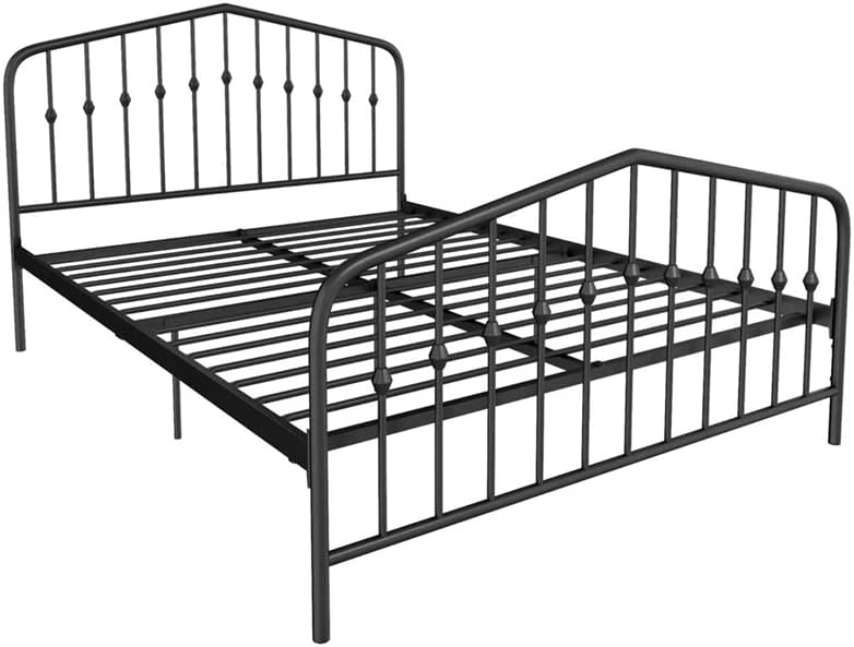 Novogratz Bushwick Metal Bed with Headboard and Footboard